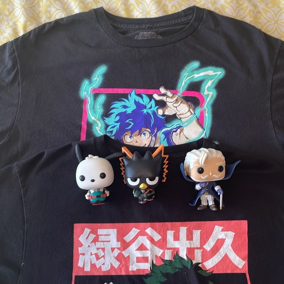 My Hero Academia Anime LOT: 2 Youth Large Tees and 3 Figures! One Low Price! - Picture 13 of 13
